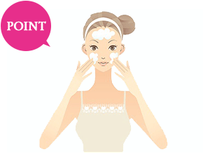 【POINT】朝晩の洗顔後に使うと効率UP!